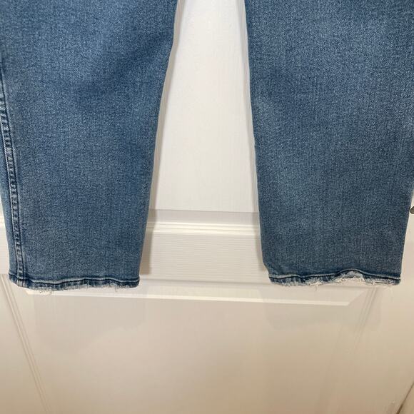 Good‎ American Jeans Good Curve Straight Natural Fray Hem High Rise 14 - Picture 6 of 8
